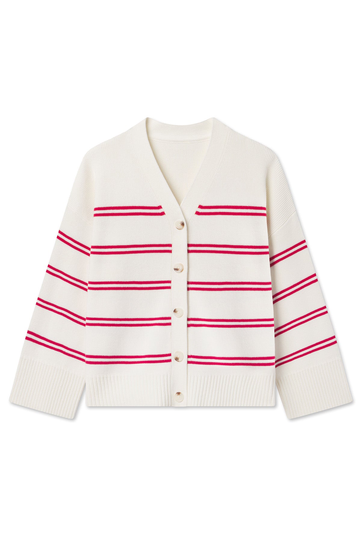 Ivory Red Stripe